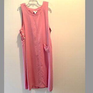 Talbots - Classic Sleeveless Salmon maxi jumper - Size Petite Large